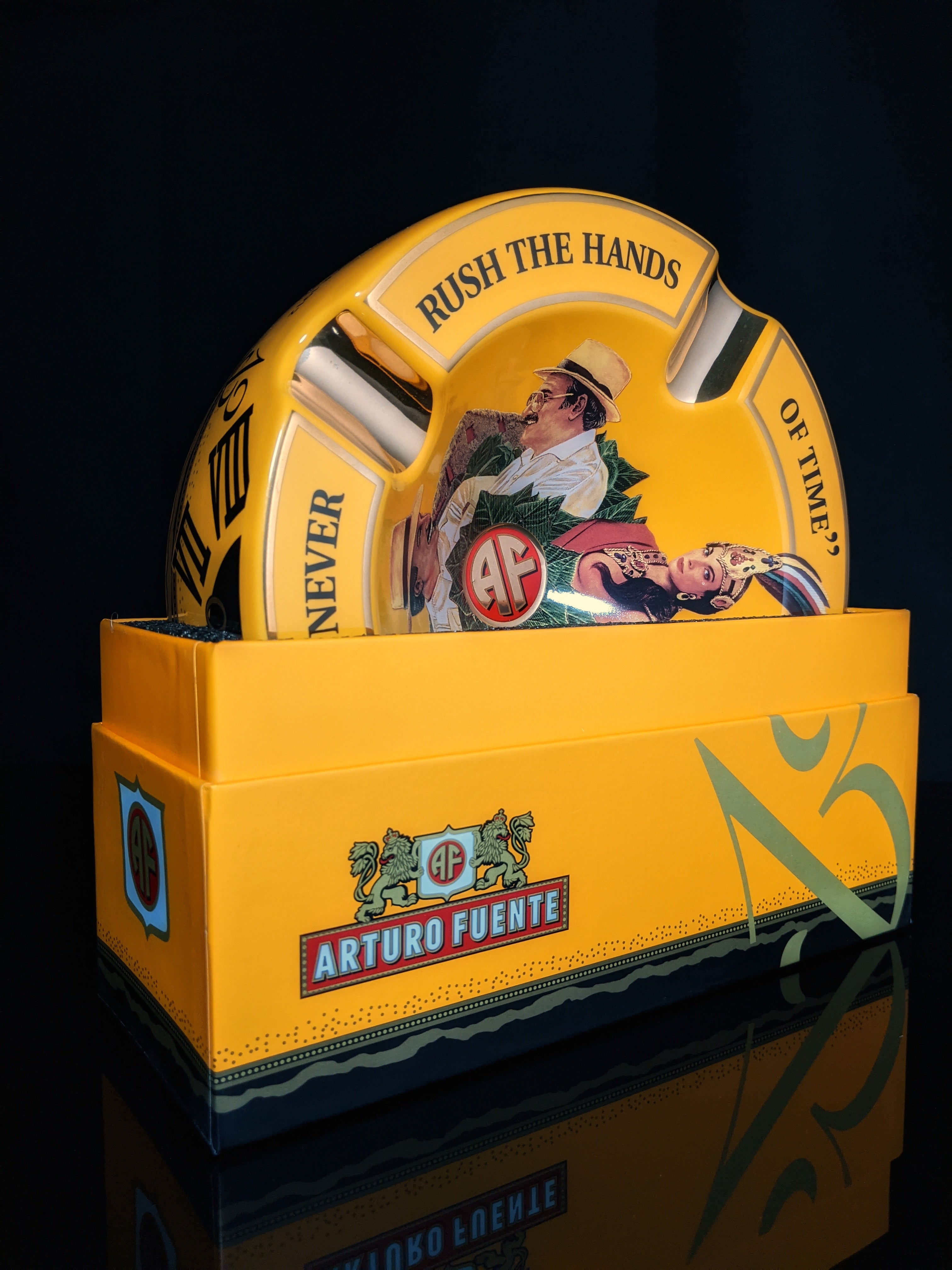 Arturo Fuente Yellow Ceramic Ashtray