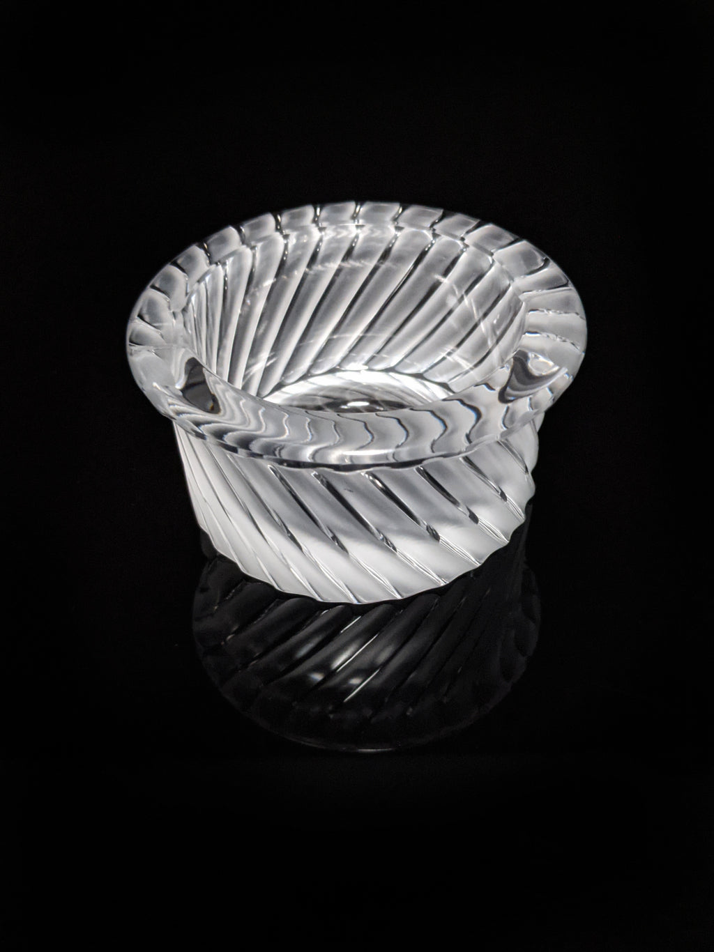Lalique France Crystal Smyrne Ashtray