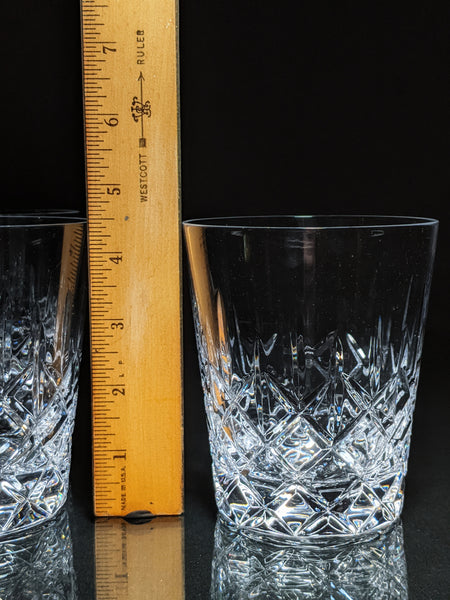 Faberge Crystal Old Fashion Glasses
