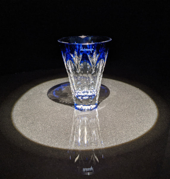 Faberge Crystal Ice Bucket with shot glasses