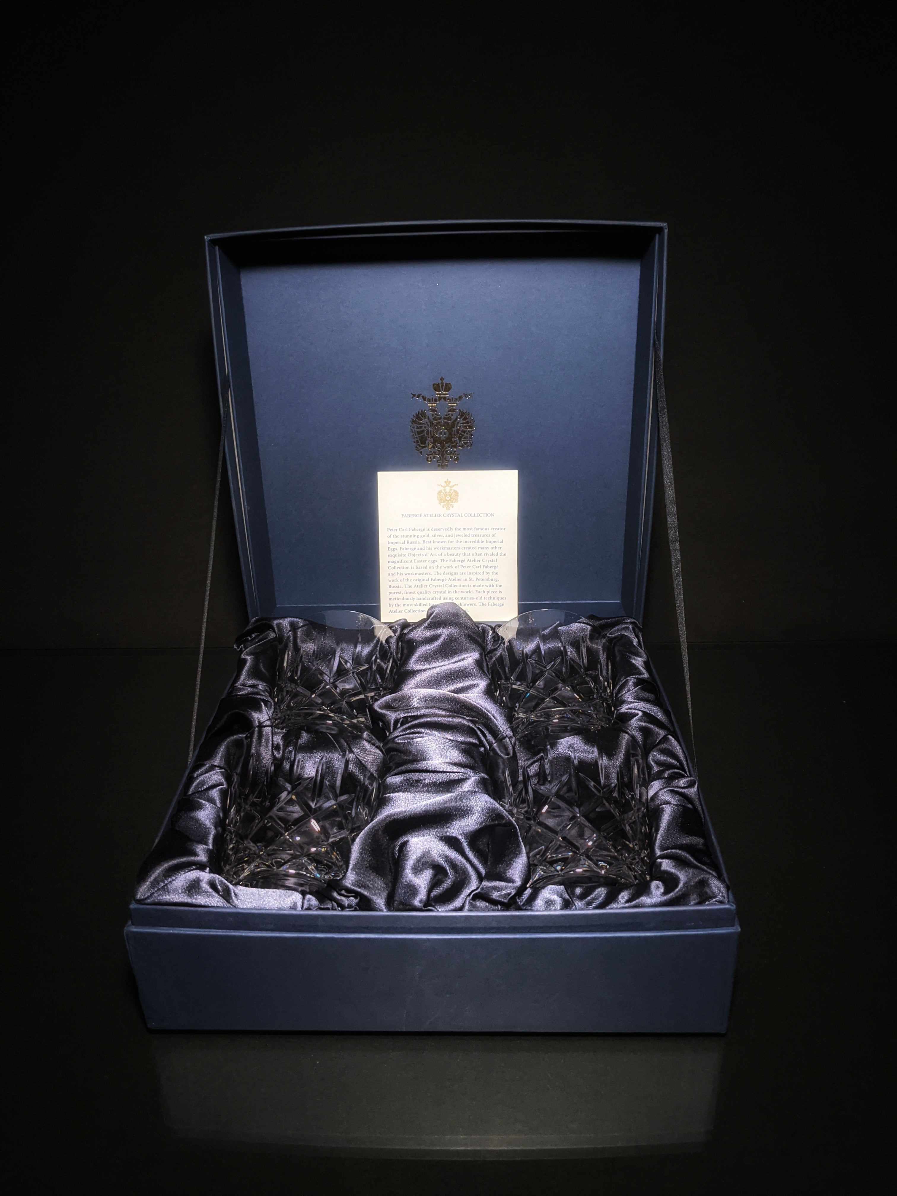 Faberge Crystal Old Fashion Glasses