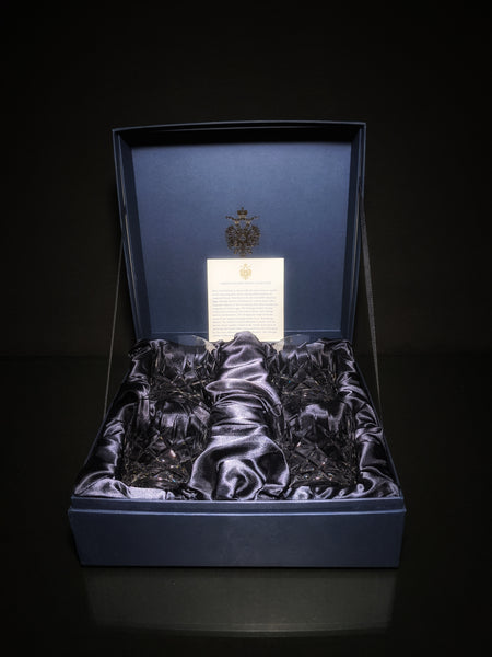 Faberge Crystal Old Fashion Glasses