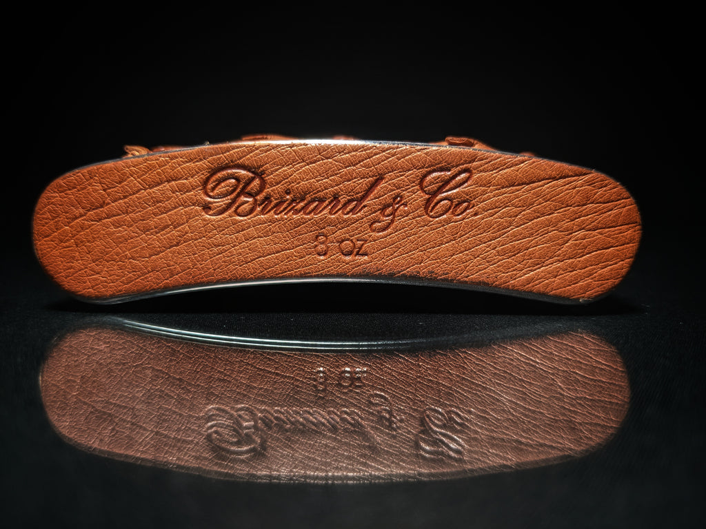 Brizard and Co. The 8 oz Flask - Ostrich Tan