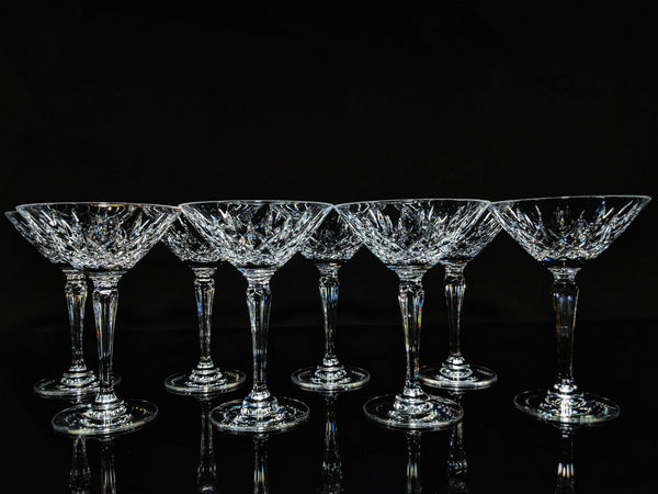 Faberge Clear Crystal Martini Glasses