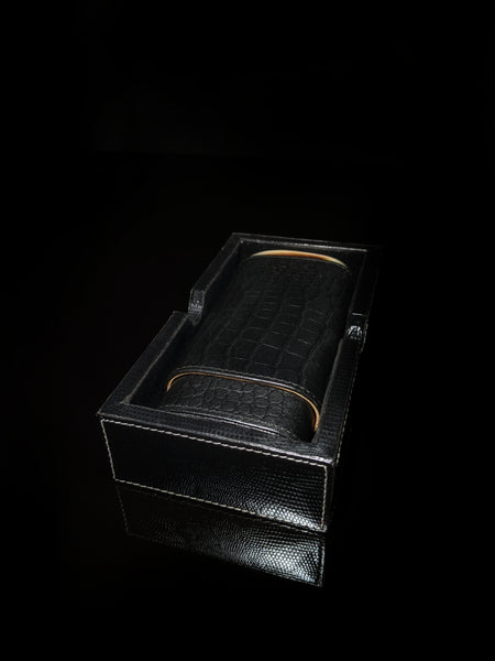 Andre Garcia leather cigar case and valet box