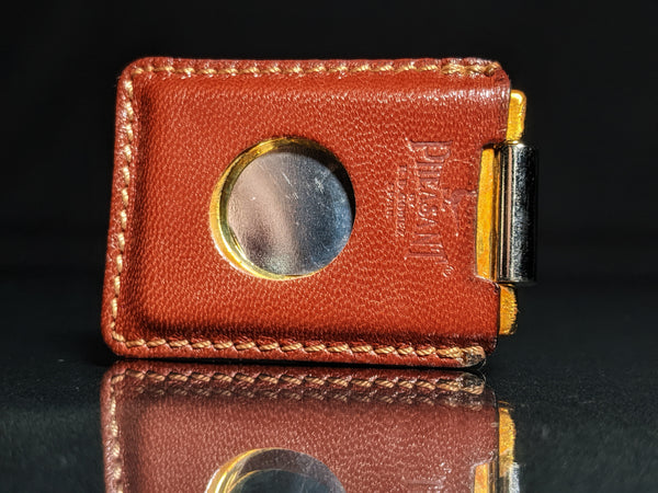 Pheasant by R.D.Gomez Stainless Steel  Cutter CABRA Brown  Leather BNIB