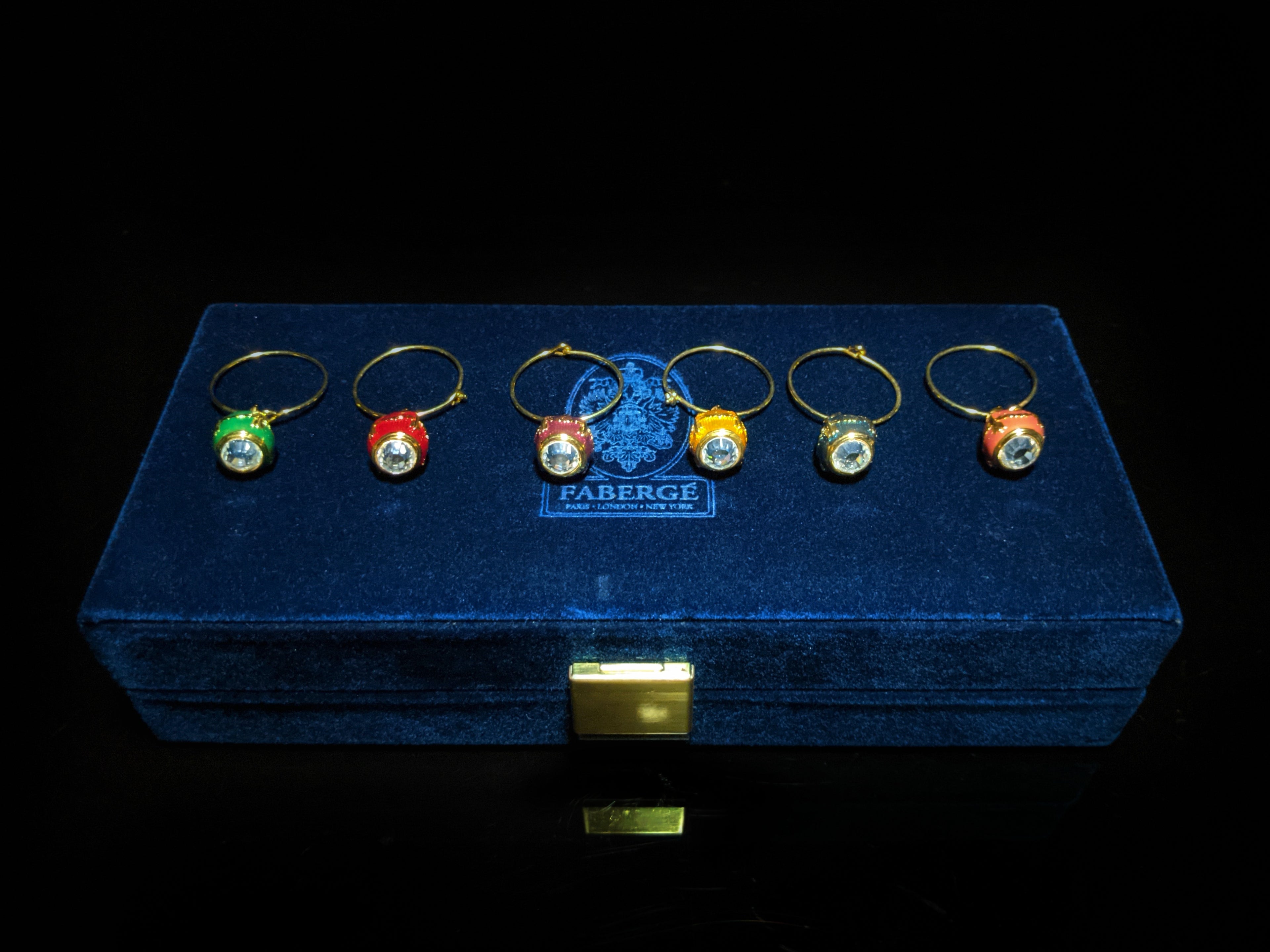 Faberge |  Wine Charms | New in the Box