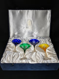 Faberge Martini Crystal Colored Glasses