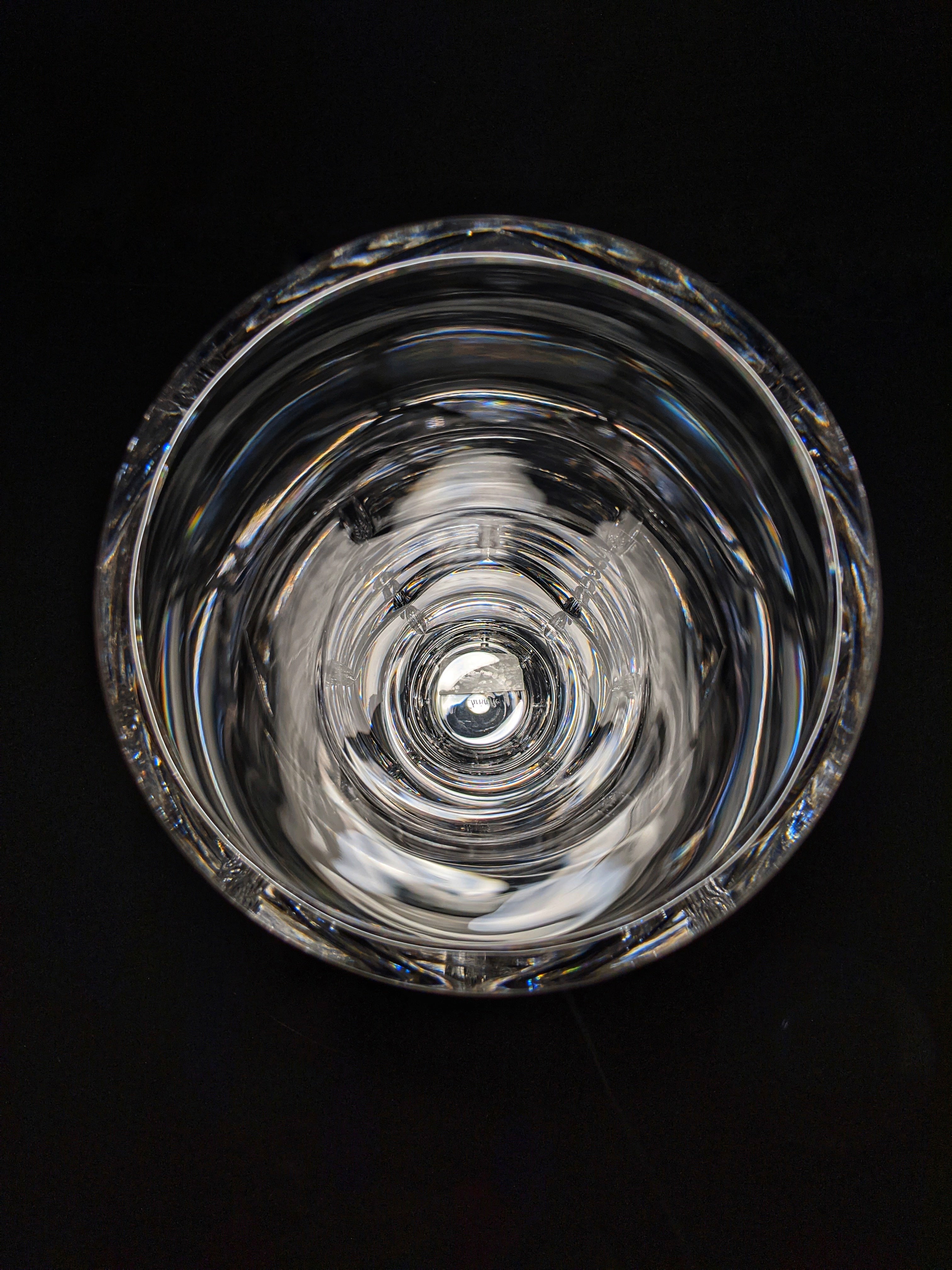 Christofle Madison Clear Crystal Tall Vase 16" H NIB