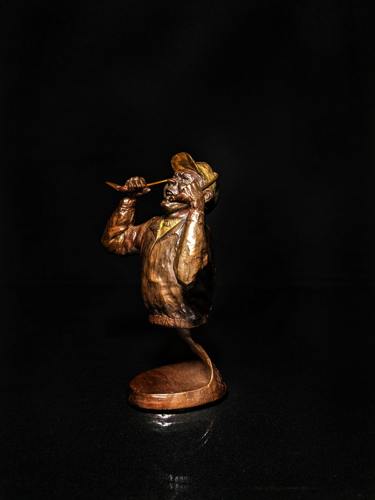 mark hopkins bronze golf series sculpture