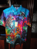 Robert Graham Aberdare Short Sleeve Shirt Medium Size