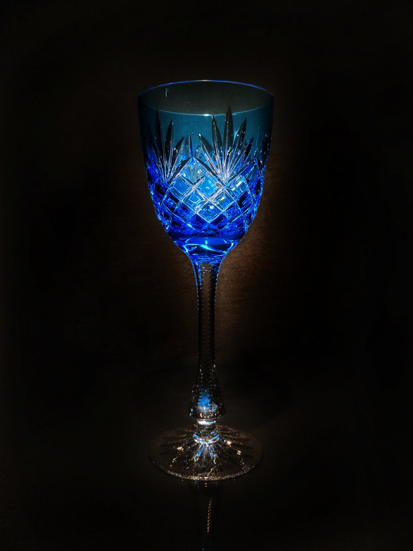 Faberge  Odessa Cobalt Blue Hock Crystal Glass