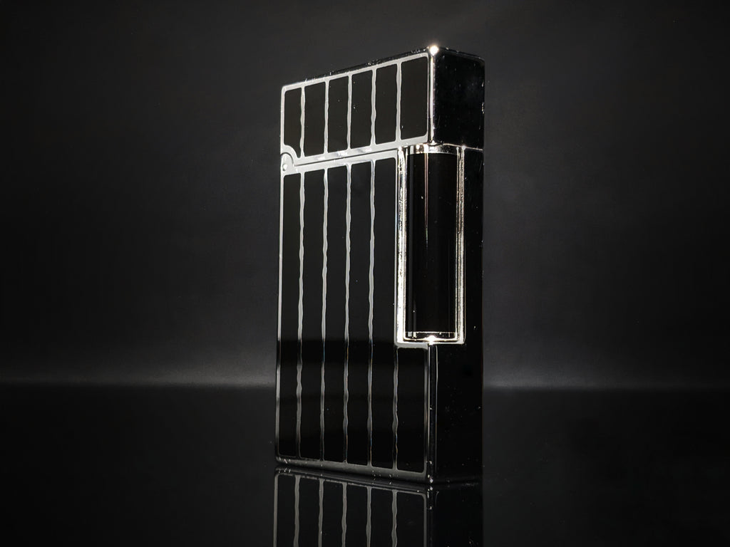 ST Dupont Black Lacquer & Palladium L2  Lighter