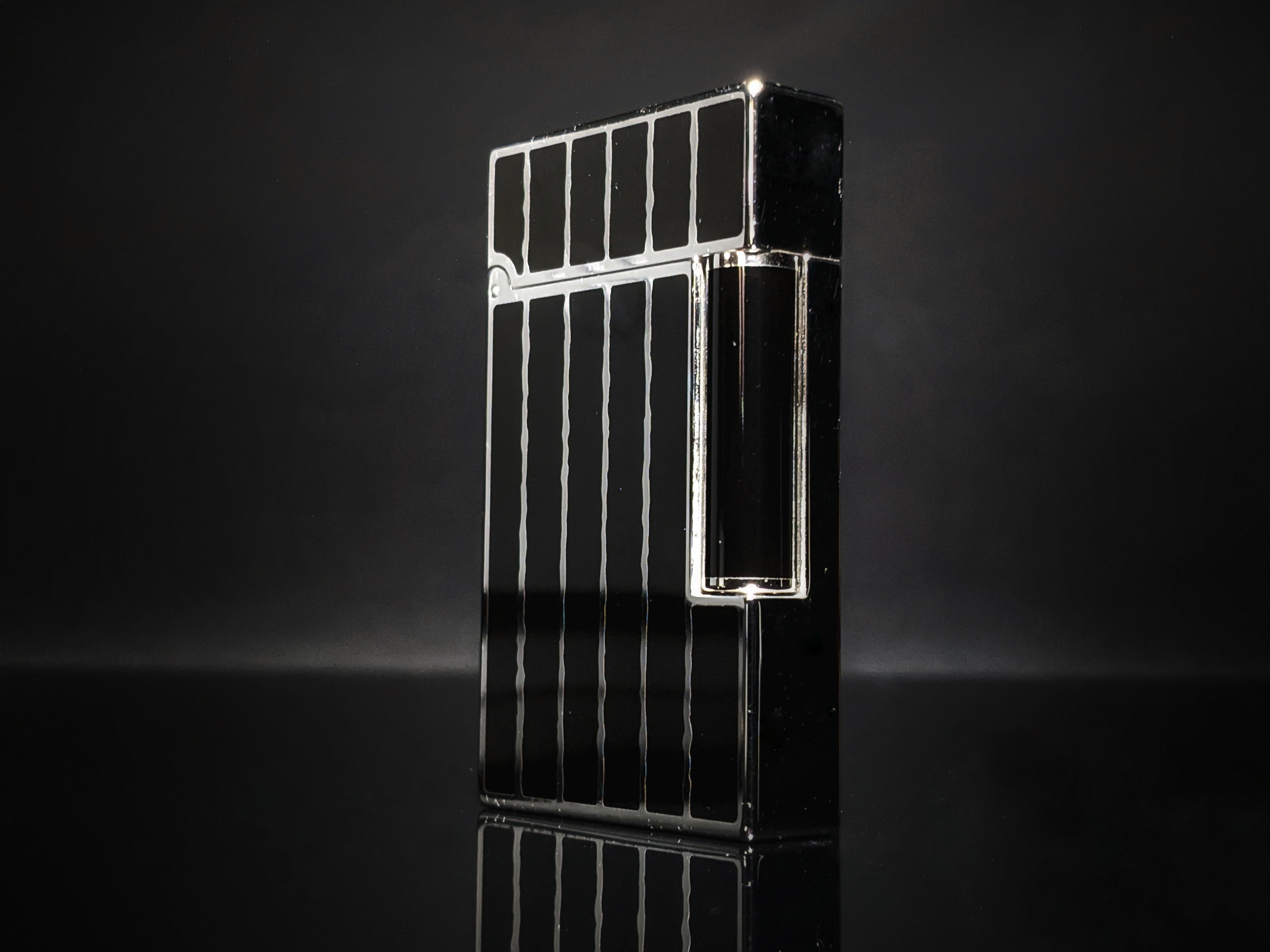 ST Dupont Black Lacquer & Palladium L2  Lighter