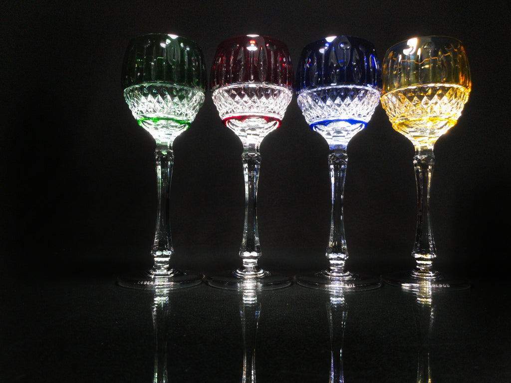 Fabergé Xenia Imperial Cased Cut to Clear Crystal Goblets — Signed