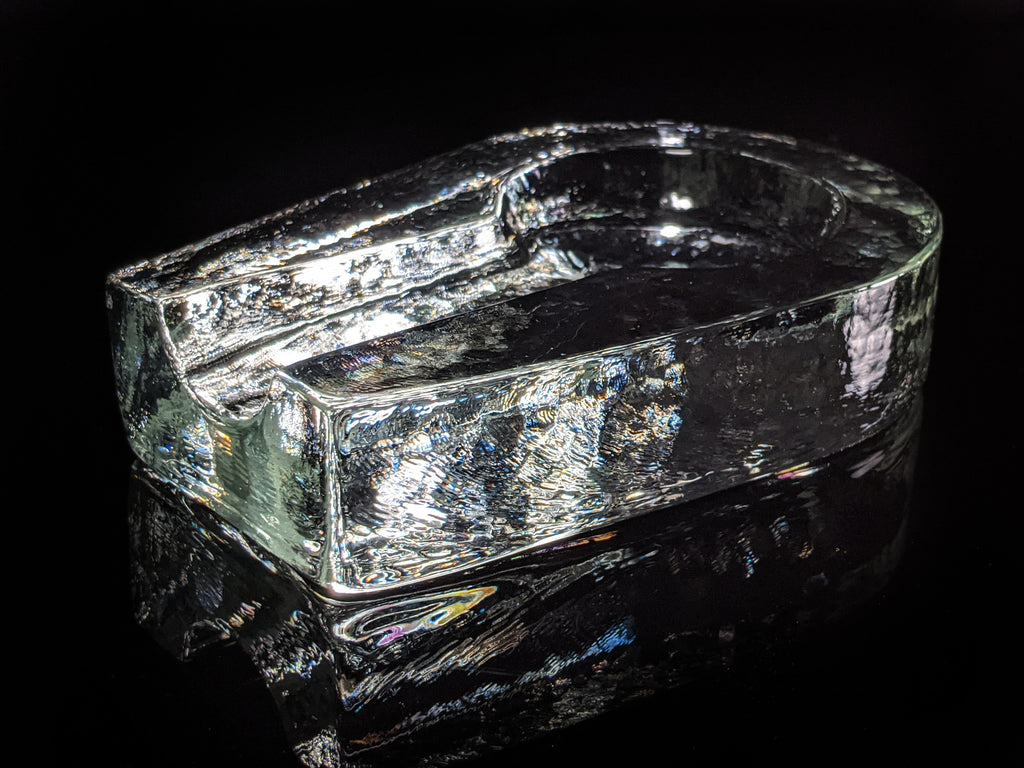 Heavy Pilgrim Glass Cigar Ashtray