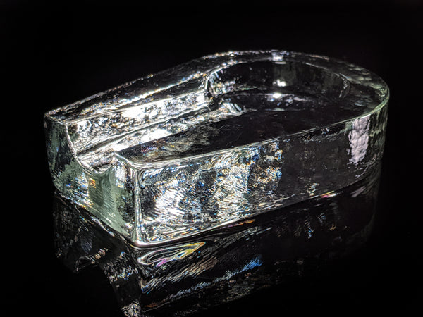 Heavy Pilgrim Glass Cigar Ashtray
