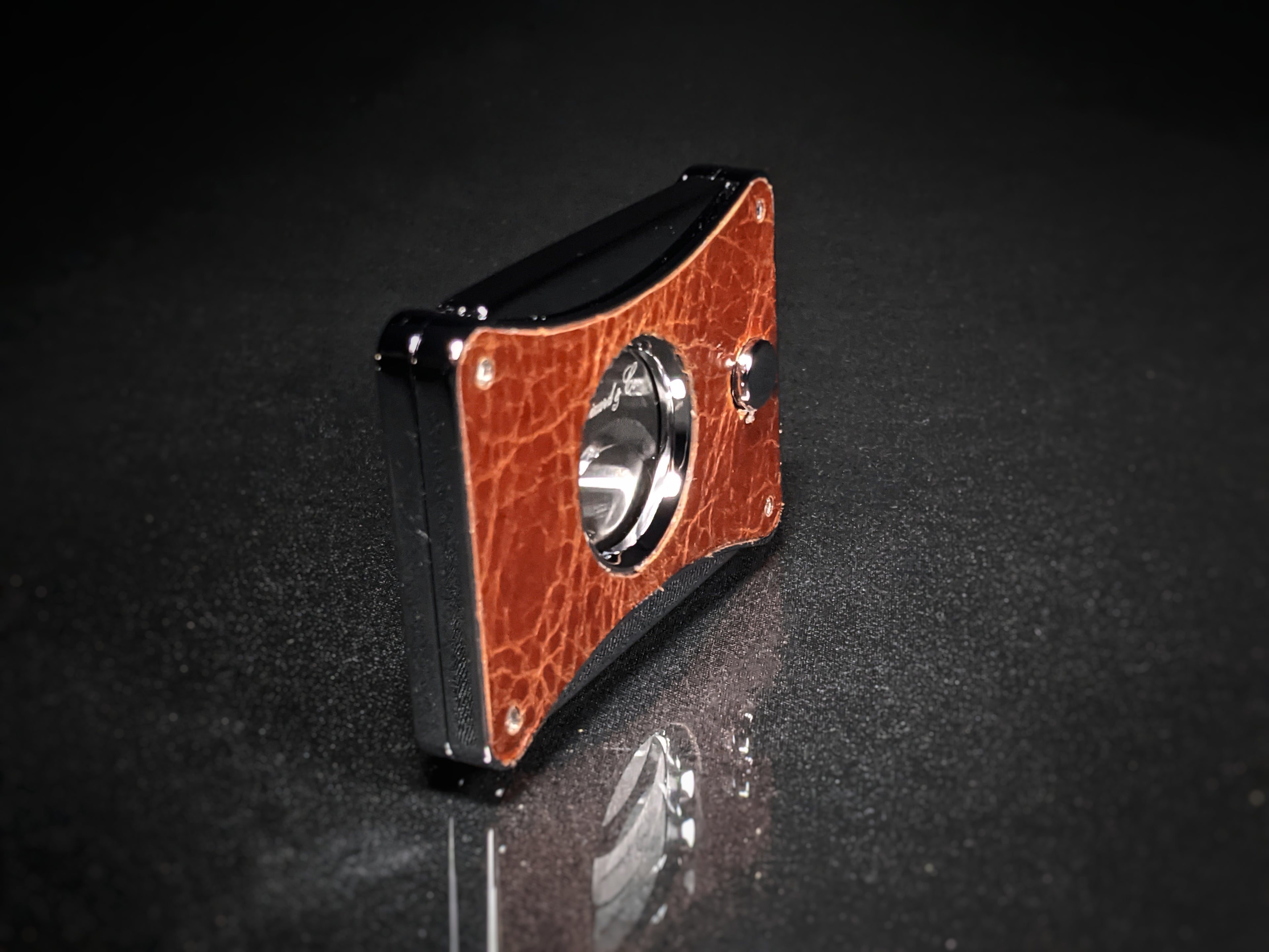 Brizard and Co. - The "Elite" Cigar Cutter - Croco Pattern Tobacco