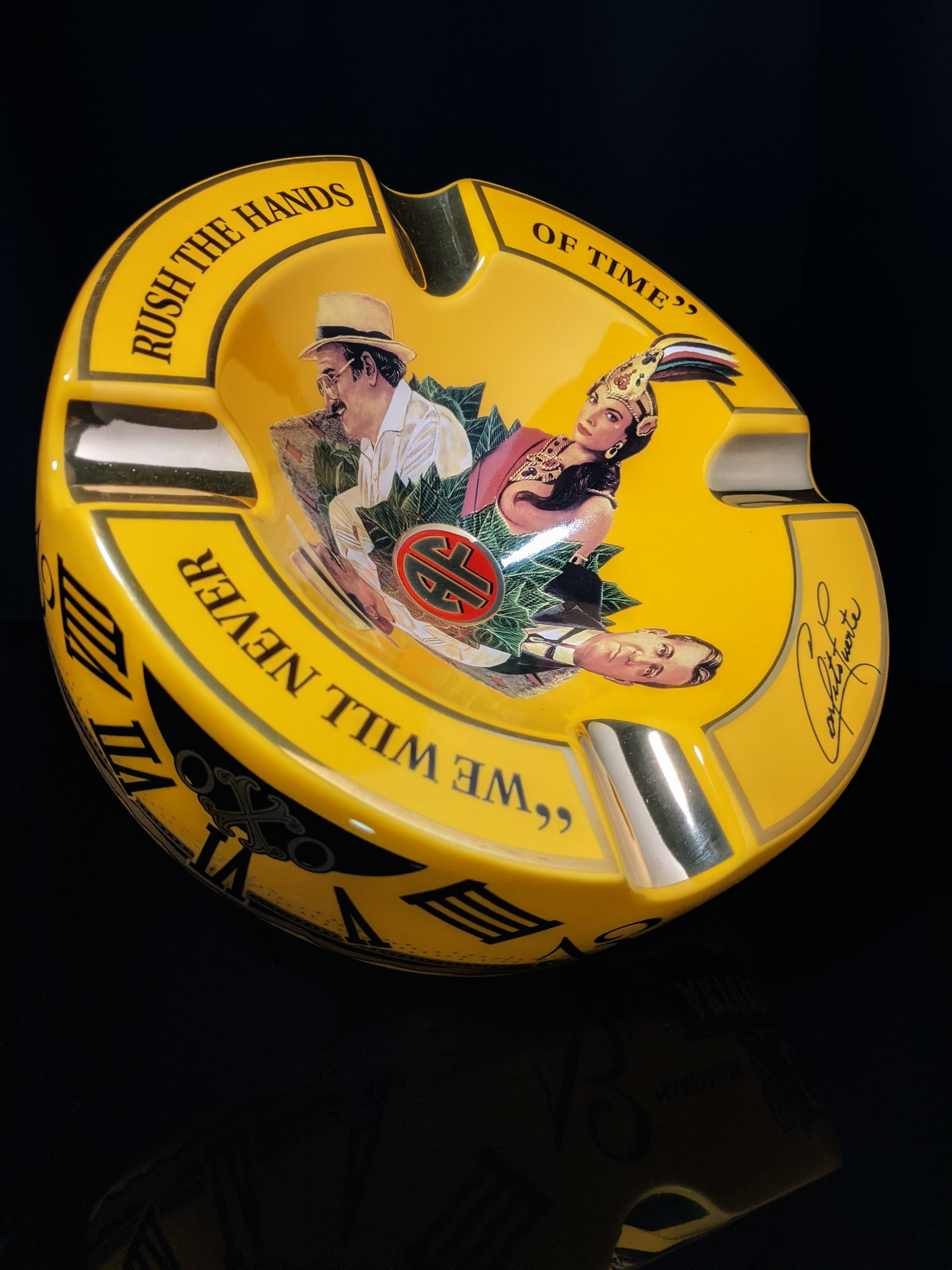 Arturo Fuente Yellow Ceramic Ashtray