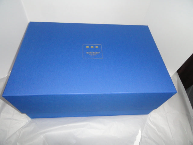 Elie Bleu Madrona Blue  Wood Cabinet Humidor 150 count