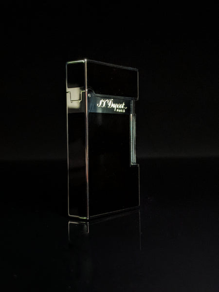 ST Dupont Black Lacquer L2 Lighter Model # 016296