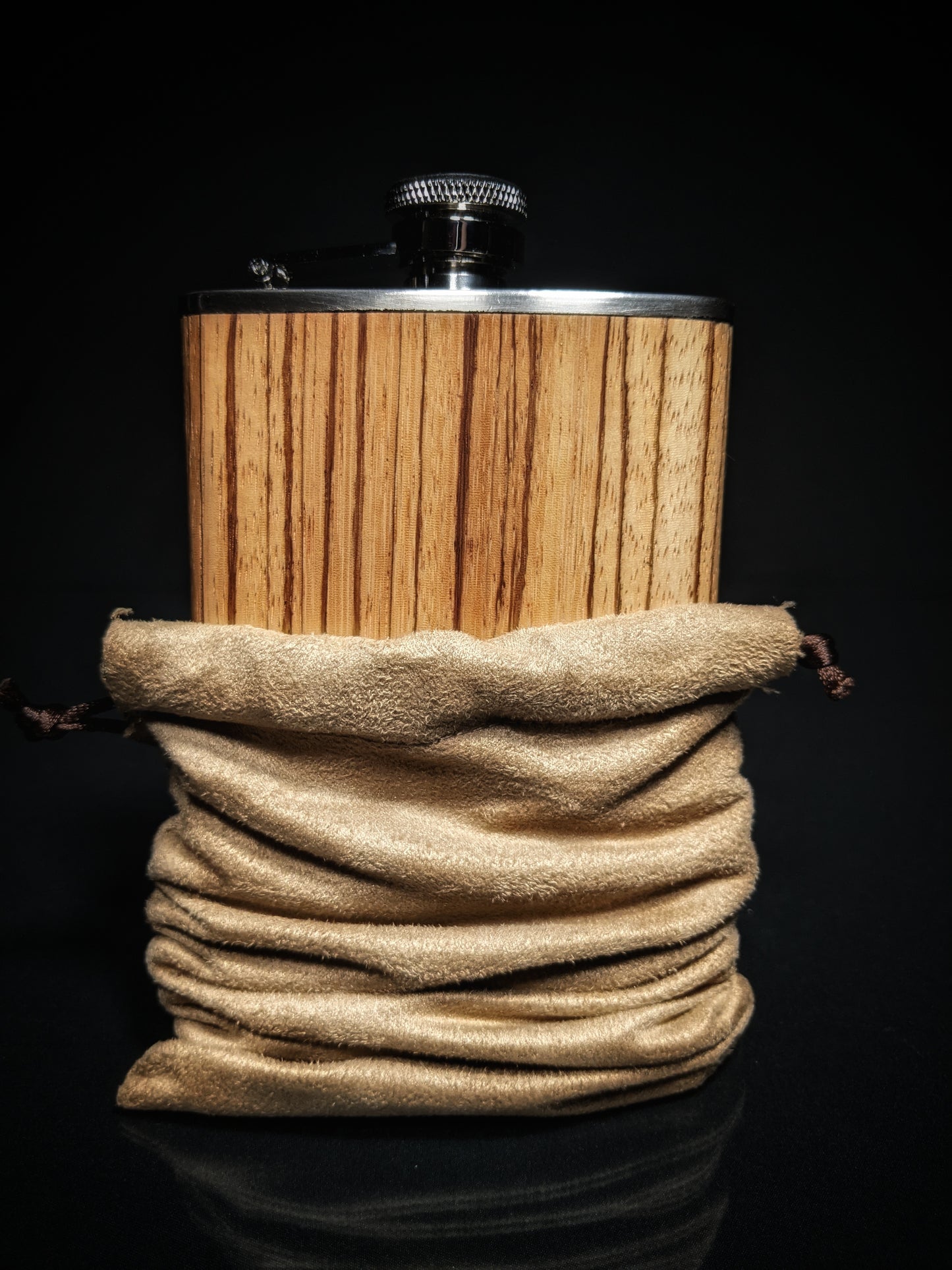 Brizard and Co. The 8 oz Flask - Zebrawood