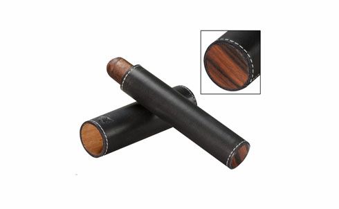 Brizard and Co. The Single Cigar Tube - Sunrise Black and Macassar Ebony