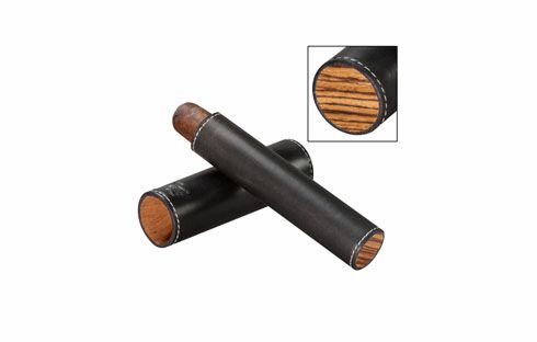 Brizard and Co. The Single Cigar Tube - Sunrise Black and Zebrawood