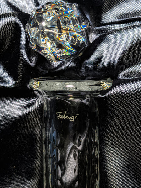 Faberge Bristol Clear Crystal Decanter NIB