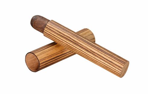 Brizard and Co. The Single Cigar Tube - Zebrawood
