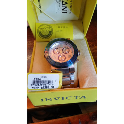 Invicta 6754 Men's Reserve Silver Dial Stainless Steel Watch