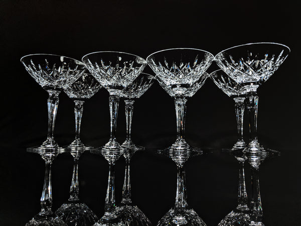 Faberge Clear Crystal Martini Glasses