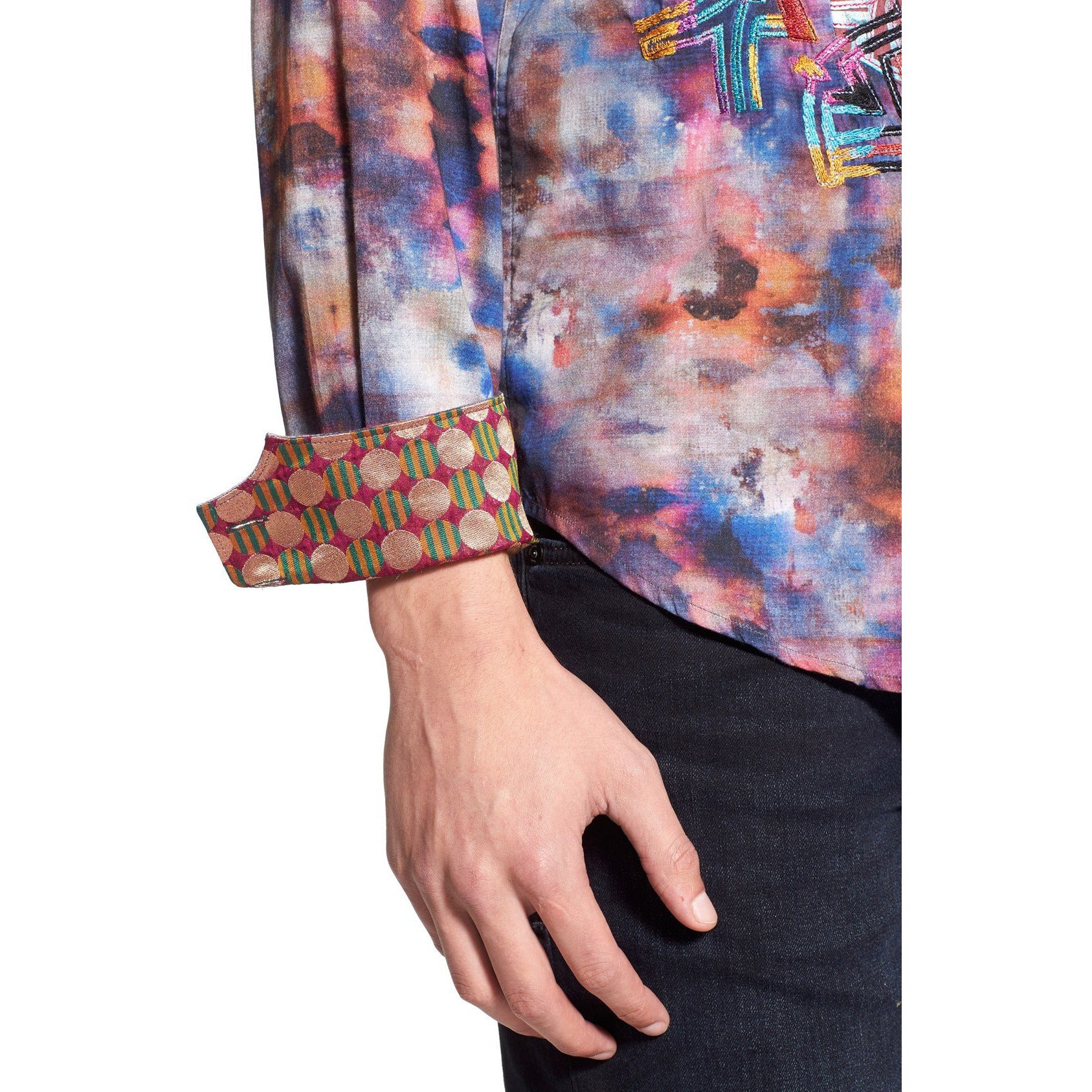 Robert Graham Braveheart Abstract Print Shirt — Medium