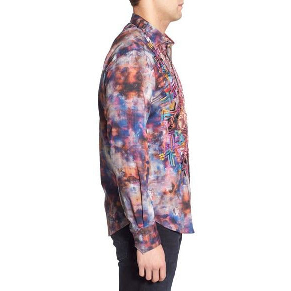 Robert Graham Braveheart Abstract Print Shirt — Medium