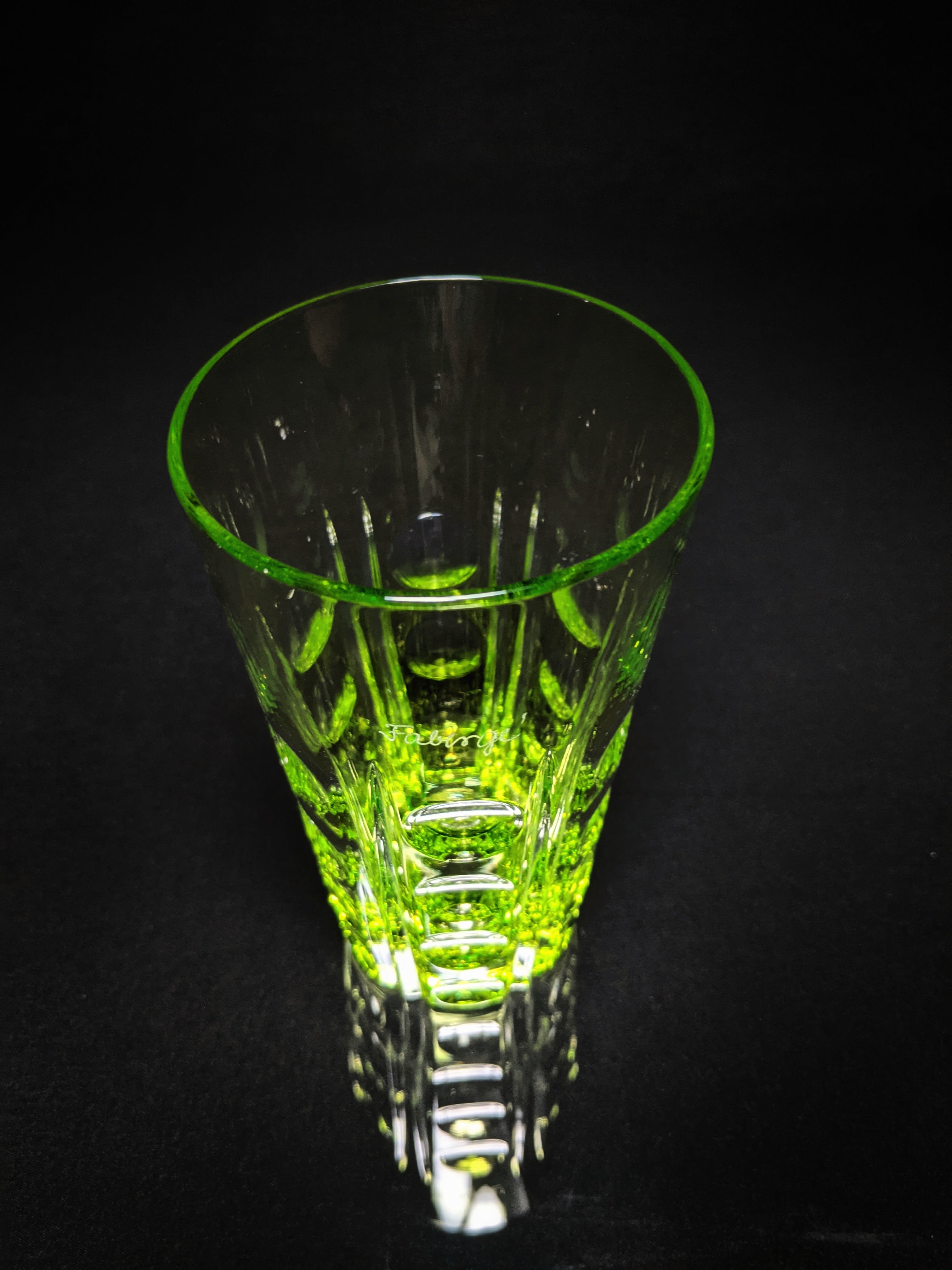 Faberge Crystal Colored Bubble Glasses