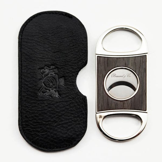 Brizard and Co. Double Guillotine Series 2 Cutter - Gun Metal Ebony and Black Leather