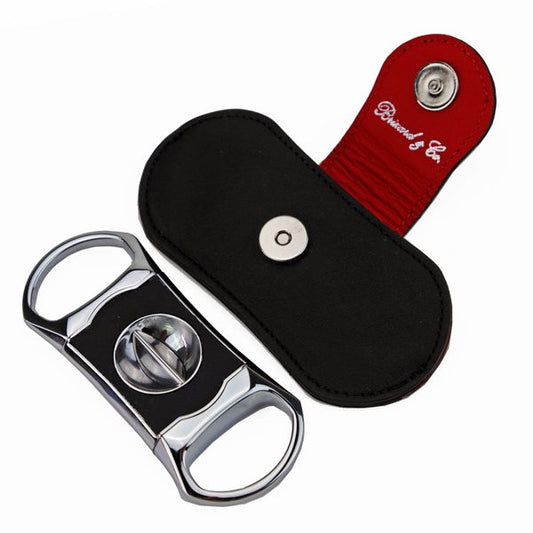 Brizard and Co. The "V" Cutter - Black and Red Leather