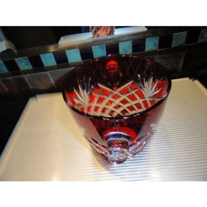 Faberge Odessa Ruby Red  Ice Bucket - New without the box