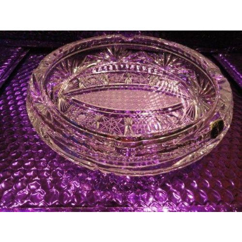Cut Glass Ashtray handmade in Slovakia
