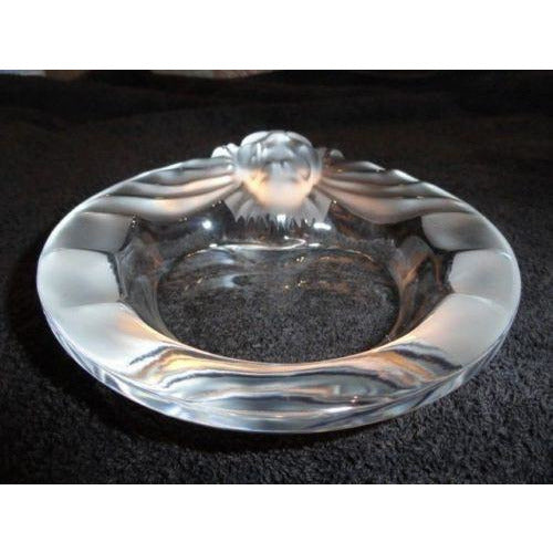LALIQUE Tete De Lion Ashtray comes without the original box