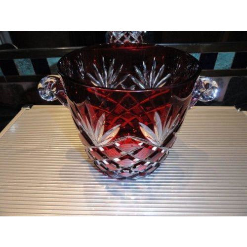 Faberge Odessa Ruby Red  Ice Bucket - New without the box