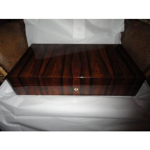 Elie Bleu Ebony  Vertical Humidor 110 Count NIB Made in France