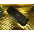 Black Carbon Fiber Cigar Case – Holds 3 Large Cigars in Cedar Tubes