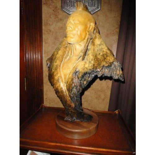 Dan Garrett "Grasslands Warrior" Bronze Sculpture