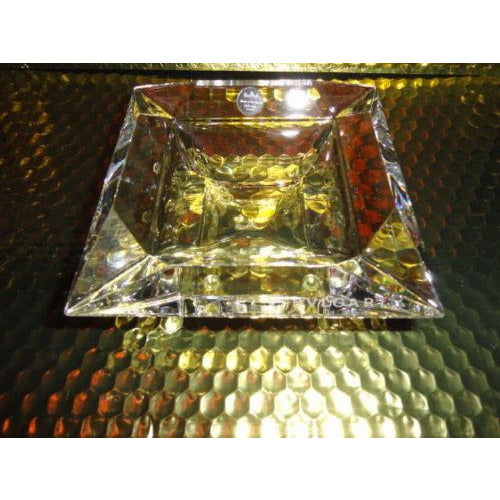 Bvlgari Crystal Ashtray by Rosenthal measures 5.5" x 5.5" square