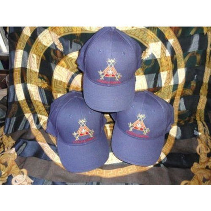 Montecristo Blue Embroided Baseball Cap with Velcro Adjustment Strap