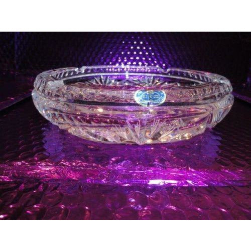 Cut Glass Ashtray handmade in Slovakia