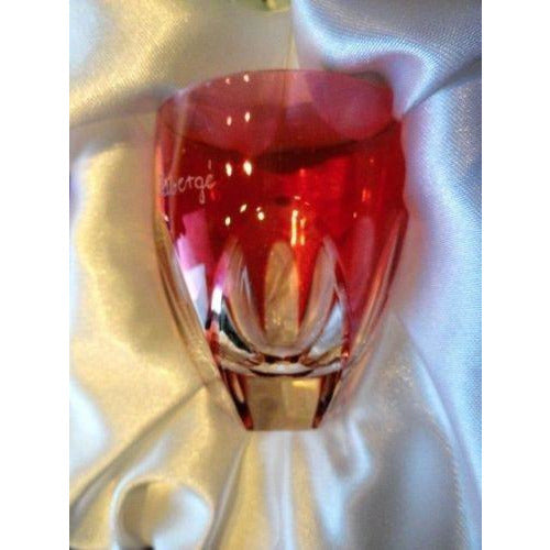 Fabergé Lausanne Crimson Red Vodka Shot Glass