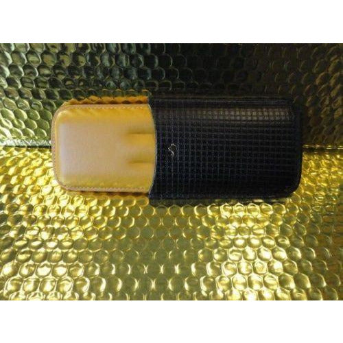 Black & Gold Leathercigar case