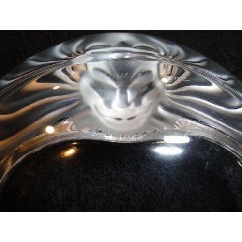 LALIQUE Tete De Lion Ashtray comes without the original box